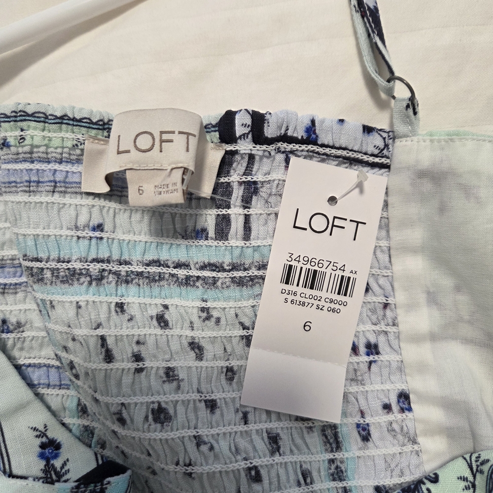 Nwt Loft Multicolor Patchwork Dress - image 6